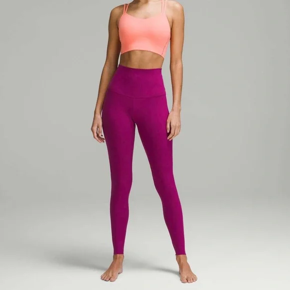 lululemon Align High Rise HR 28” Tight Leggings Magenta Purple MGPR size 6 NWT - Picture 1 of 8